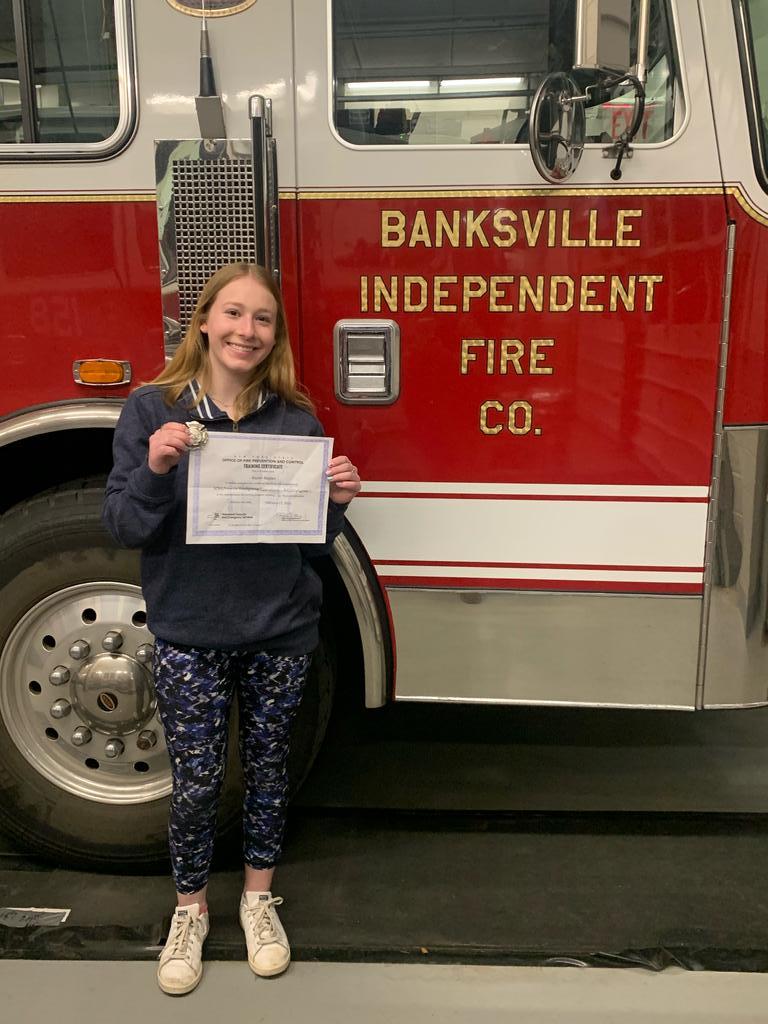 Congratulations Firefighter Alyson Kaplan on completing Firefighter 1!!!!
